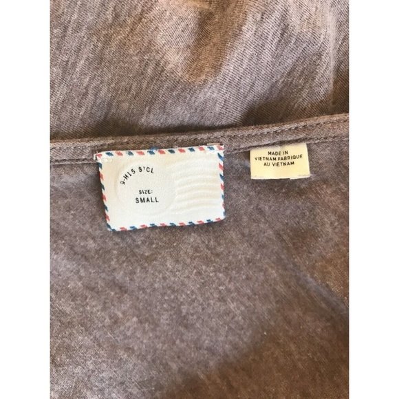 Anthropologie Postmark Drape & Twist Tee Sz S Knit - Picture 7 of 8